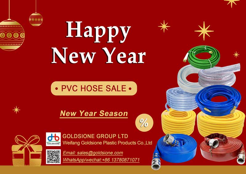 Celebrate the New Year with Goldsione's Exclusive PVC Hose Extravaganza!