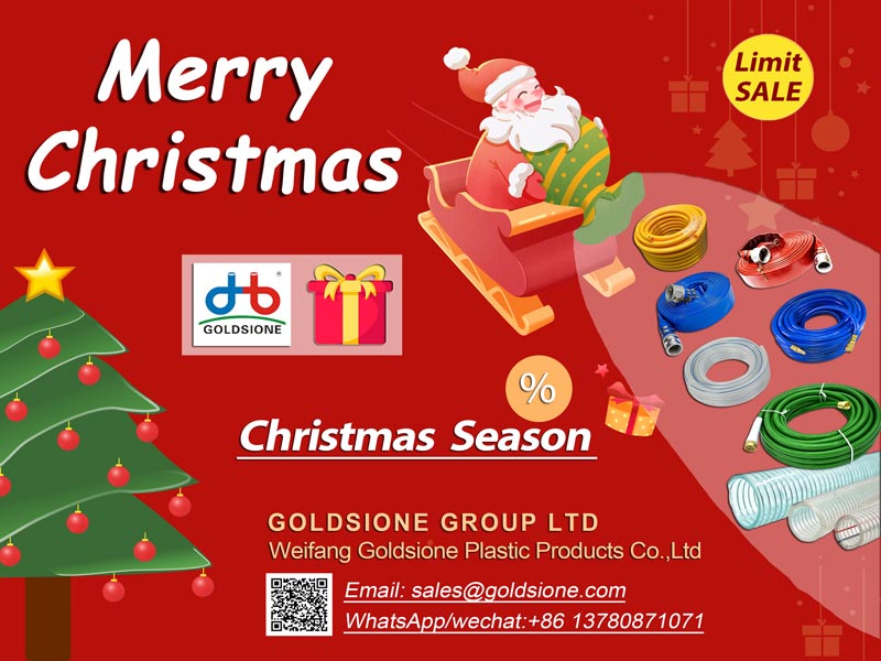 Wishing you an early Merry Christmas with pvc hose sale